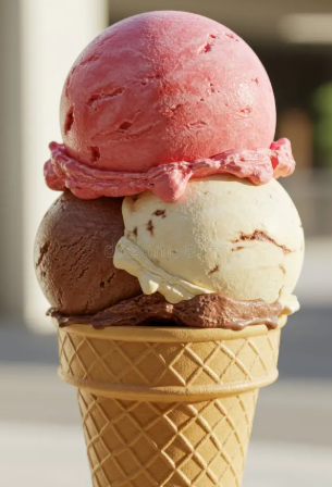 Vanilla & Chocolate and Strawberry 